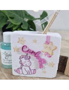 Bomboniere Battesimo profumatori Unicorno personalizzato