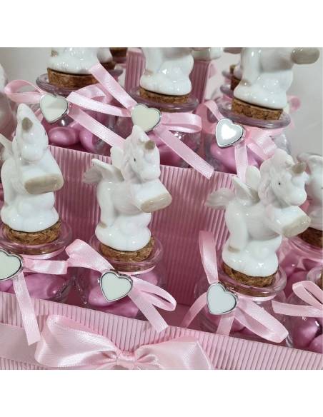 Torta bomboniera unicorno bimba femminuccia vasetto barattolo eventi