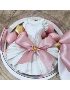 Scatola degustazione confetti con gessetto vestito con profumo 2