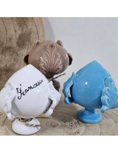 Pumo bomboniere Battesimo personalizzate ceramica pugliese