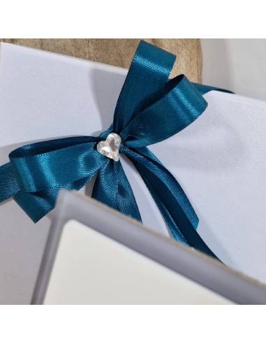 Bomboniere matrimonio portafoto sposi stilizzati con cuori