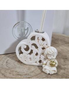 Profumatori bomboniere angioletto cuore traforato 2
