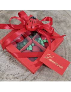 Particolare bomboniere laurea originali scatola confetti a scomparti