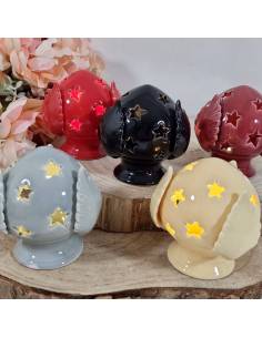 Pumo luce led stelline bomboniere ceramica fai da te