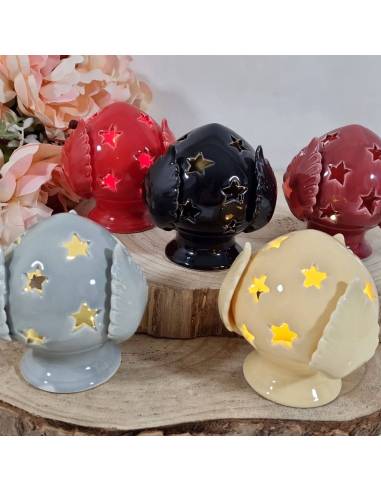 Pumo luce led stelline bomboniere ceramica fai da te