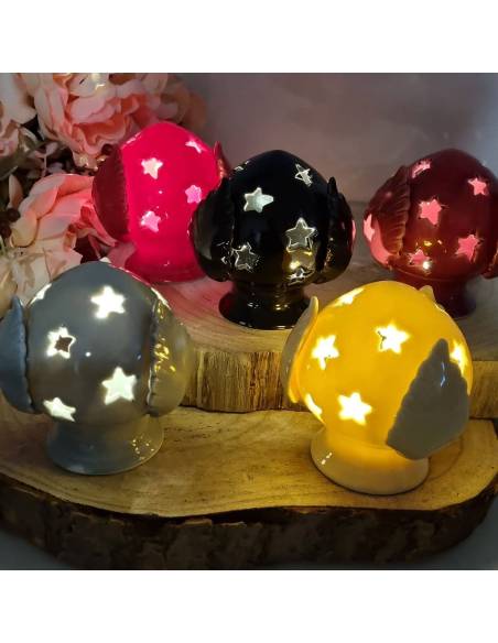 Pumo luce led stelline bomboniere ceramica fai da te| Sindy Bomboniere