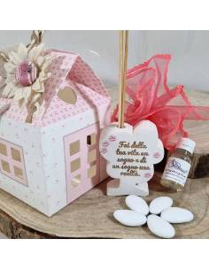 Profumatori bomboniere frasi decoro strass rosa