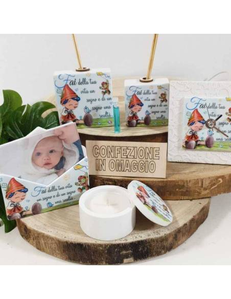Bomboniere battesimo Dolcicose battesimo linea Pinocchio