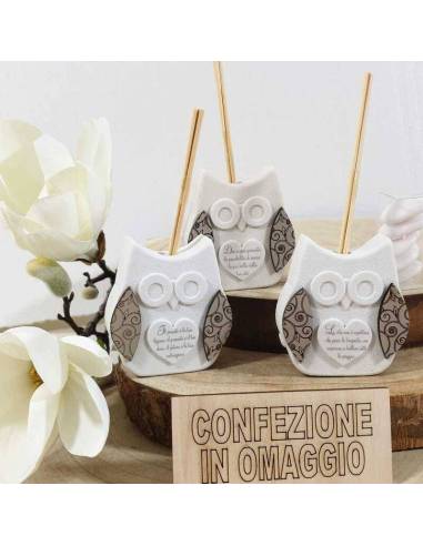 Profumatori bomboniere Dolcicose linea Anacleto gufo