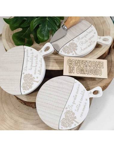 Tagliere bomboniera Dolcicose utile linea Petra