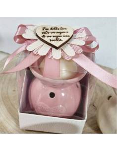 Bomboniere bruciatore cera yankee con tealight e confezionamento