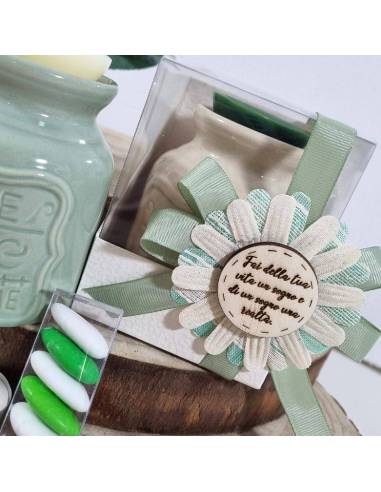 Bruciatore in ceramica con tart Yankee e tea-light confezionamento