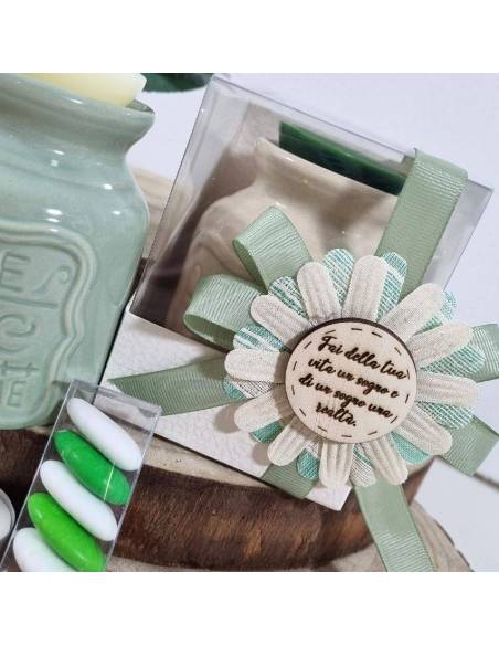 Bruciatore in ceramica con tart Yankee e tea-light confezionamento