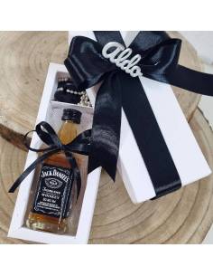 Bomboniere compleanno Jack Daniel's scatola degustazione personalizzata