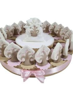 Torta bomboniere albero della vita in porcellana bimba