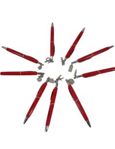 Bomboniere laurea penna scatola personalizzata confetti rossi 2