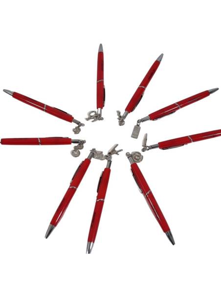 Bomboniere laurea penna scatola personalizzata confetti rossi| Sindy Bomboniere