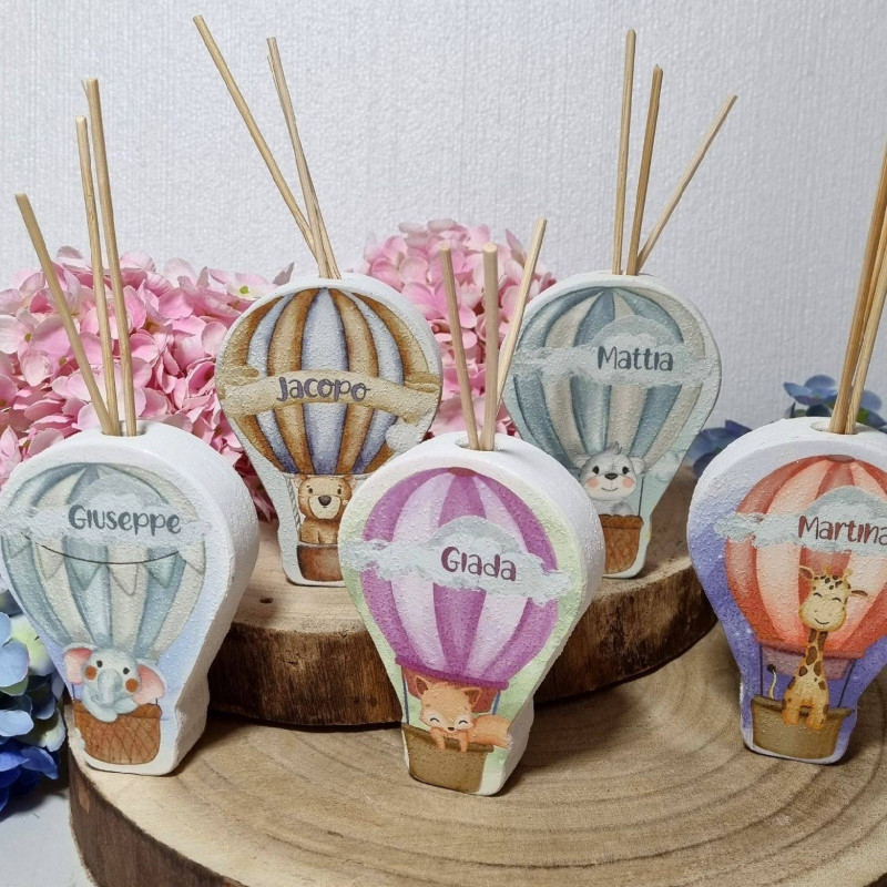 Bomboniere Angie profumatore mongolfiera personalizzati