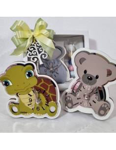 Bomboniere orologi animaletti Battesimo completi
