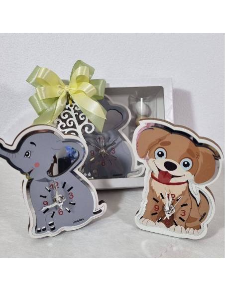 Bomboniere orologi animaletti Battesimo elefante