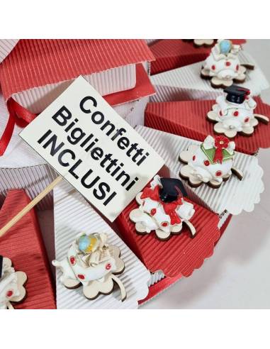 Torta bomboniere laurea coccinelle quadrifoglio