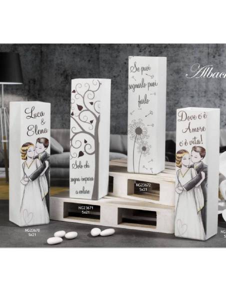 Bomboniere Dolcicose lampade led collezione Albachiara matrimonio