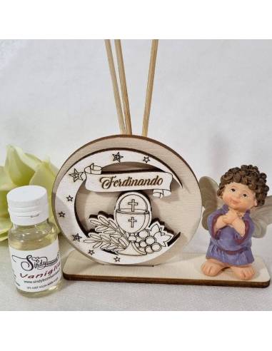 Bomboniere profumatore Prima Comunione angelo personalizzati nome