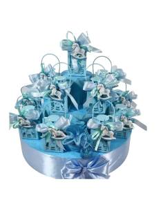 torta bomboniere cavalluccio lanterne azzurre
