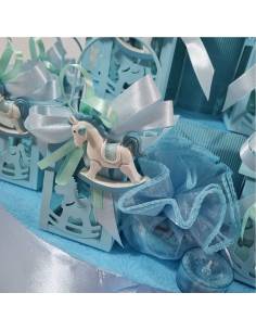 torta bomboniere cavalluccio lanterne azzurre 2