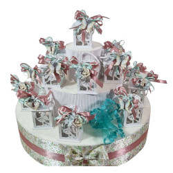 Lanterne bomboniere luce led angelo traforato | Sindy Bomboniere