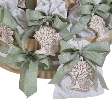 Torta bomboniere per Cresima Albero della Vita con simboli sacri|Sindy Bomboniere|