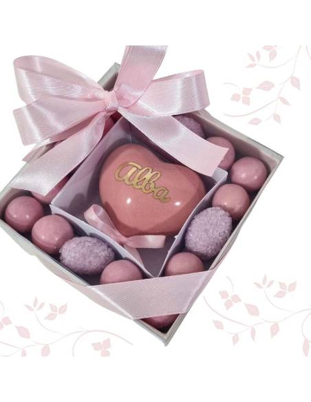 Bomboniere palloncini cuori ceramica magnete rosa