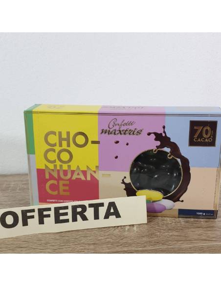 Confetti neri al cioccolato Maxtris 1 kg confettata