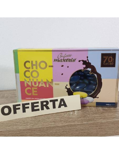 Confetti MAXTRIS CHOCO NUANCE colore BLU cioccolato fondente