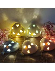 Bomboniere palloncini led cuore traforato a cuoricini 2