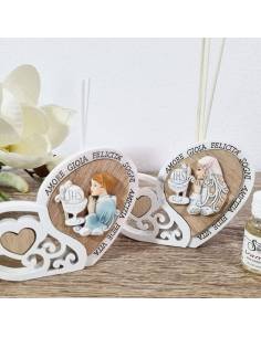 Bomboniere Comunione profumatori a forma di cuore frasi