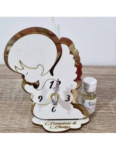 Bomboniere Comunione profumatori orologio angelo personalizzato