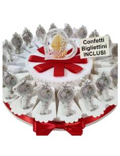 Torta Bomboniera Cresima per bambina Chiavi icone sacre