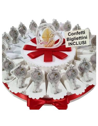 Torta Bomboniera Cresima per bambina Chiavi icone sacre