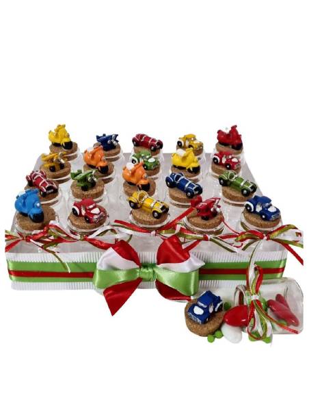 20 vasetti Bomboniere vespa scooter motocicletta Italia ideali per cresima, comunione, battesimo