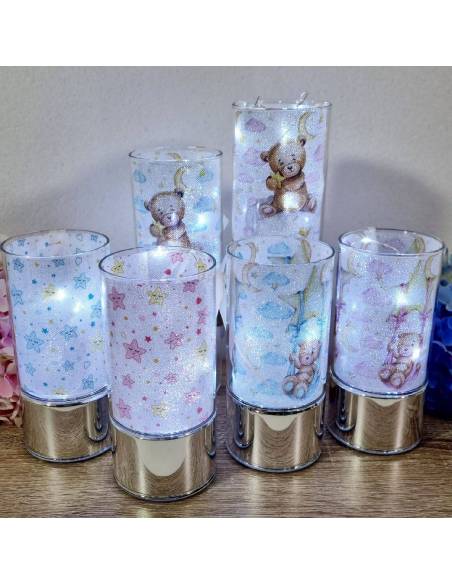 Bomboniere Battesimo orso lampade led