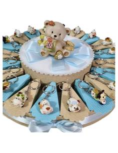 Torta bomboniere animaletti portachiavi veicoli simpatici