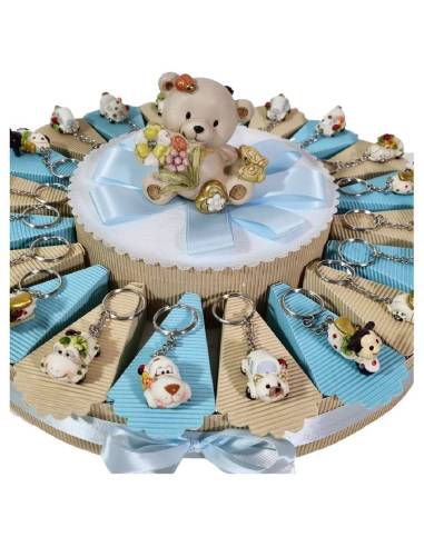 Torta bomboniere animaletti portachiavi veicoli simpatici
