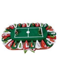Bomboniere tema calcio stadio con magnete della Nazionale 2