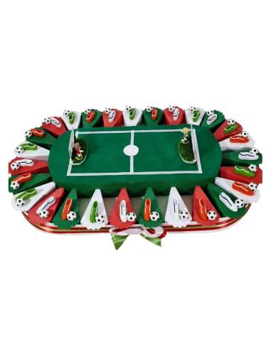 Bomboniere tema calcio stadio con magnete della Nazionale| Sindy Bomboniere