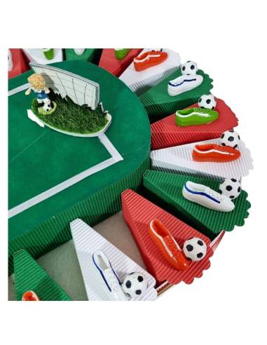 Bomboniere tema calcio stadio con magnete della Nazionale