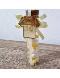 Bomboniere calciatore maglia personalizzata provetta portaconfetti