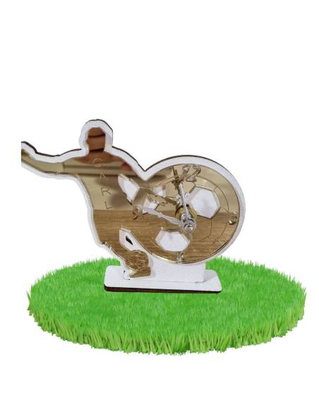 Bomboniere calcio orologio calciatore con pallone nome personalizzato