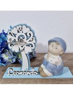 Bomboniere orologio albero della vita Comunione bimbo personalizzate