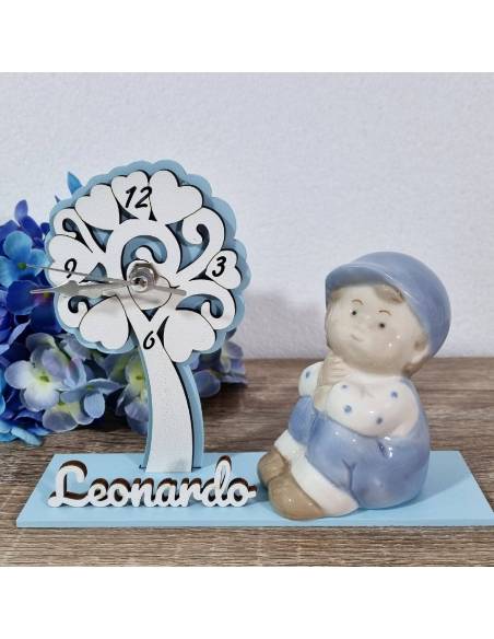 Bomboniere orologio albero della vita Comunione bimbo personalizzate